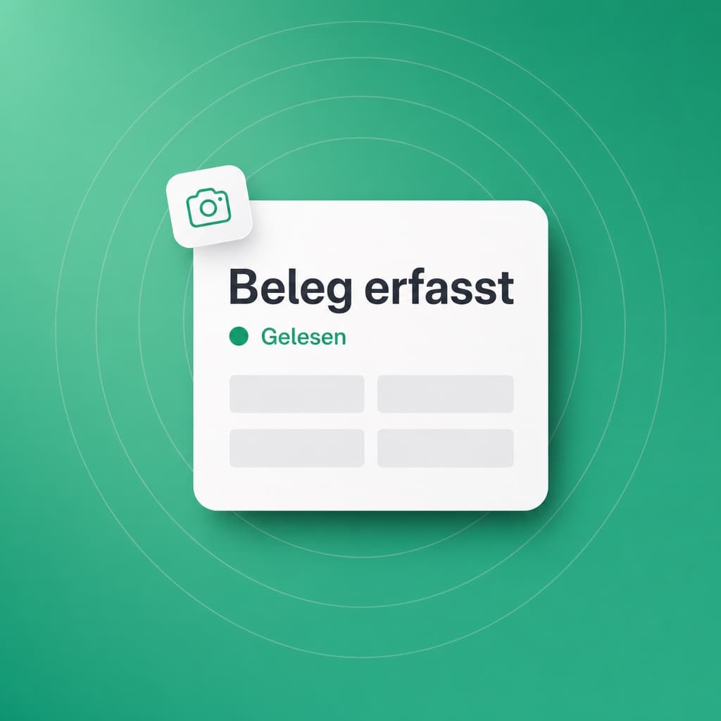 Belege in KIDESK, als Illustration im Markengrün