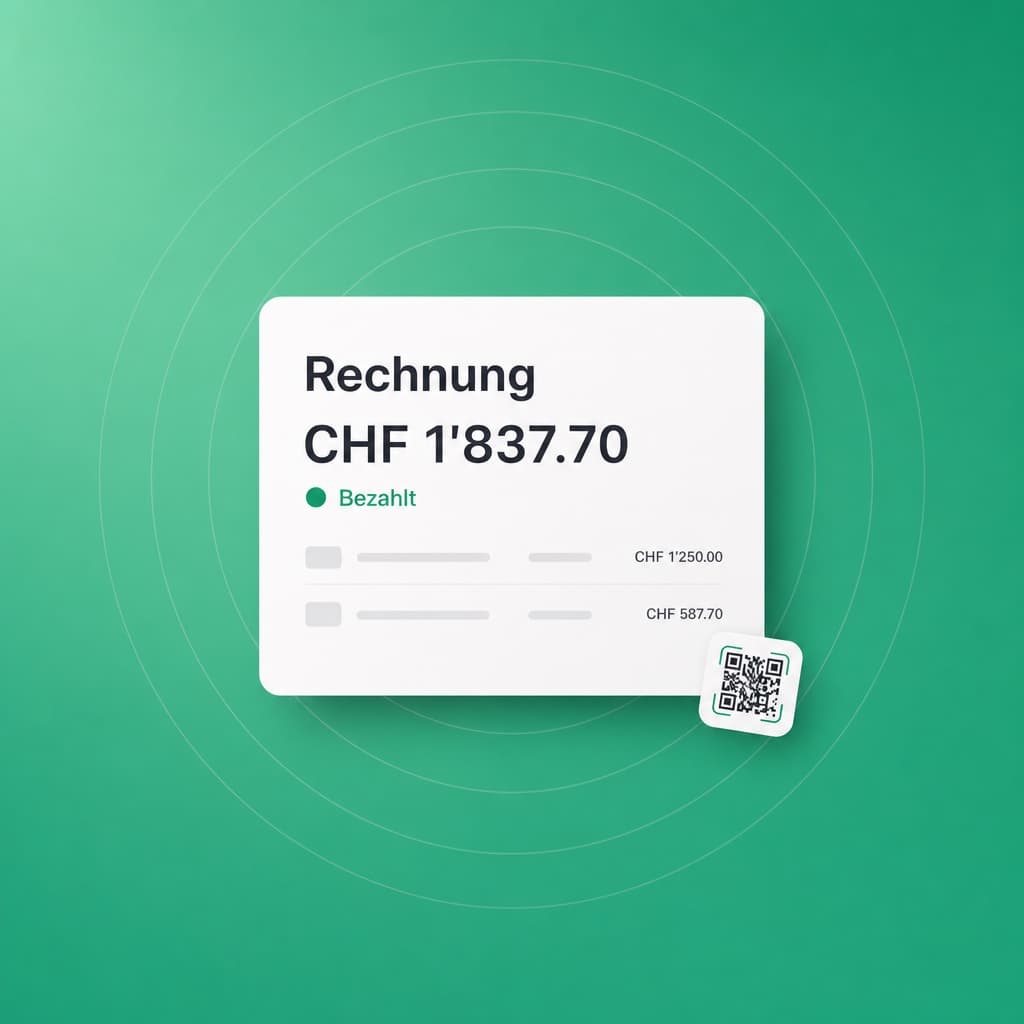 Rechnungen in KIDESK, als Illustration im Markengrün